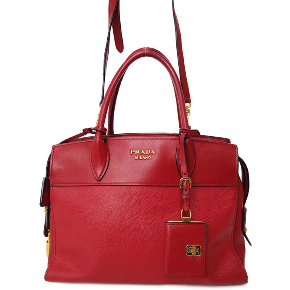 Prada Esplanade tote Saffiano City Calf leather Red